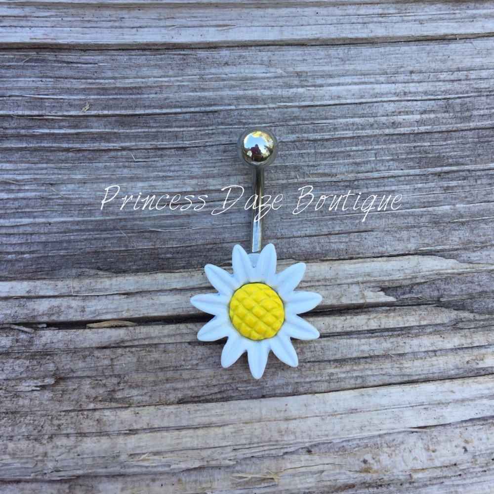 Daisy Belly Button Navel Ring